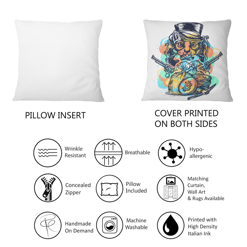 Reversible Throw Pillow