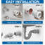 Adaptateur de siphon en PVC blanc 1-1 / 2 po avec écrou en poly, drain mâle à embout mâle et système de ventilation, ensemble de 50