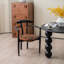 Chaise avec accoudoirs noirs 24,02 "(ensemble de 2)