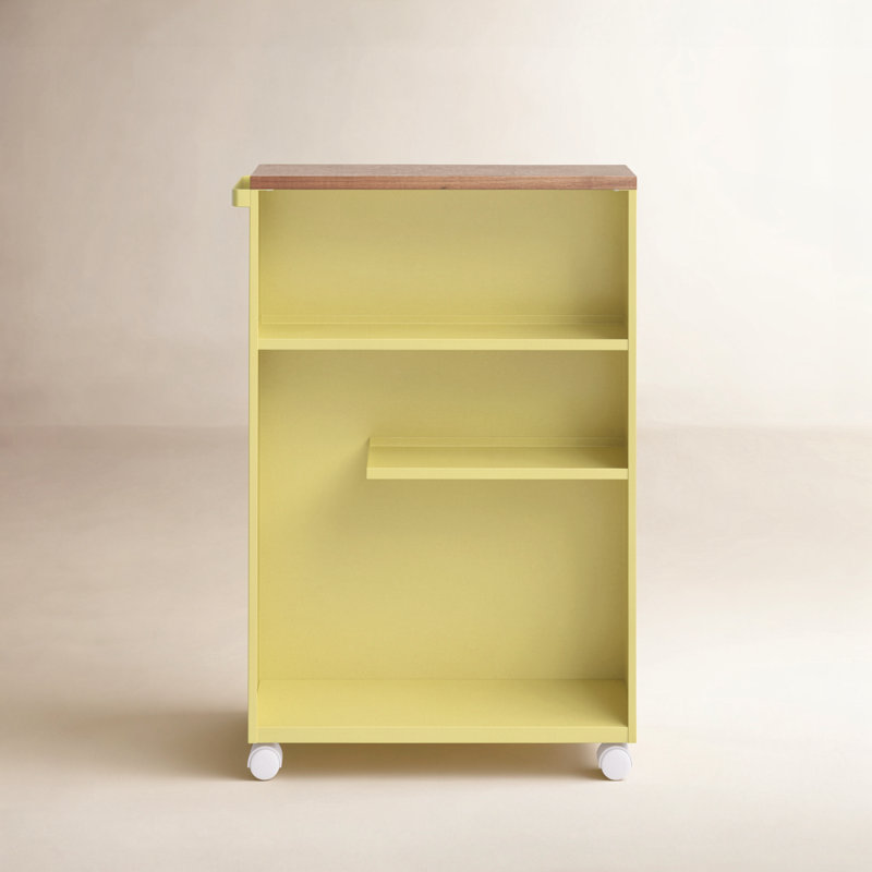 Chariot utilitaire de salle de bain Yamazaki, Poire jaune
