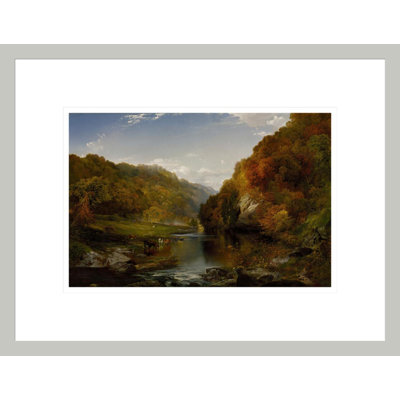 Autumn Afternoon the Wissahickon by Thomas Moran -Framed Giclee Print