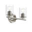 Éclairage pour salle de bain 2 lumières en nickel poli avec abat-jour en verre transparent Replay Collection-131264938-131264939-131264941