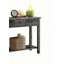 Console ACME Glancio, gris antique et bleu sarcelle