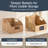  Hyacinth Angled Pantry Storage Baskets W/ Handles, Chalkboard & Marker (Set Of 3) - Natural-903066040