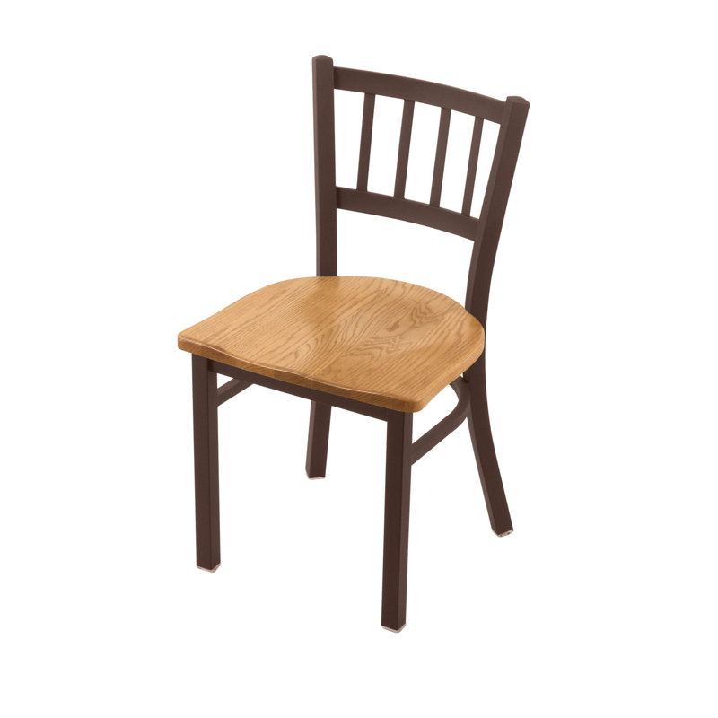 Chaise Contessa 610, Bronze, Bois - Chêne moyen