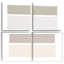 «Painted Weaving I Neutral On White Sq», ensemble de 4 reproductions d'art sur toile