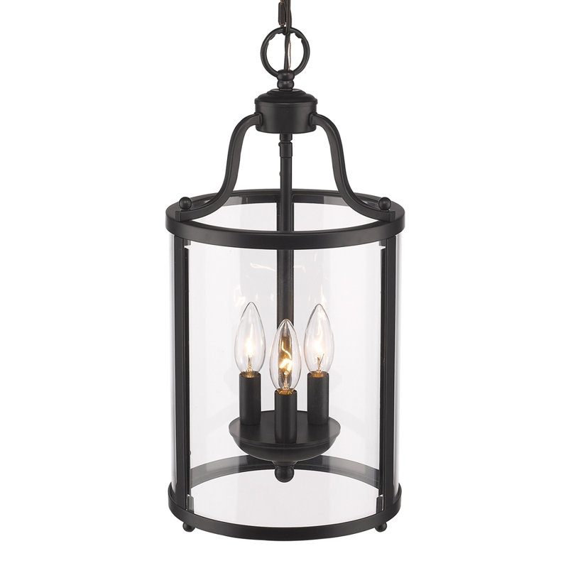Keely 3 - Light Lantern Pendant, Matte Black