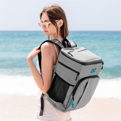 Cooler Backpack - Insulated, Leak-Proof, Holds 54 Cans/4 Bottles, Keeps Wine Cold For 24 Hours