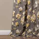 Talia Polyester Room Darkening Curtain Pair