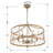 Kadil 6 - Light Candle Style Drum Chandelier