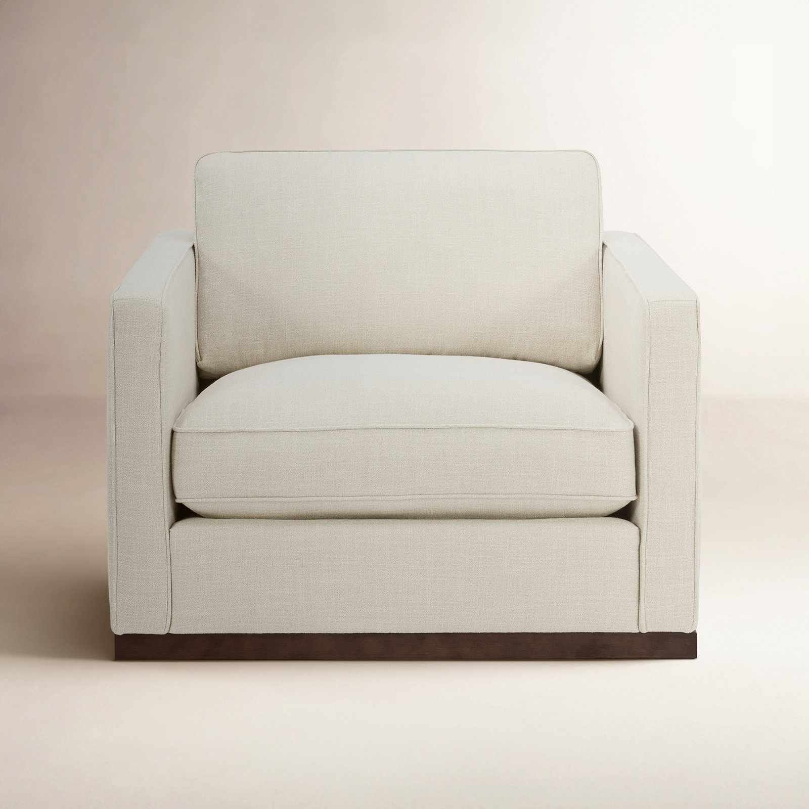 Bobbi 41'' Wide Upholstered Armchair, Effie Linen Performance Weave