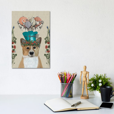 Corgi II by Fab Funky - No Frame Gallery-Wrapped Canvas Giclée on Canvas