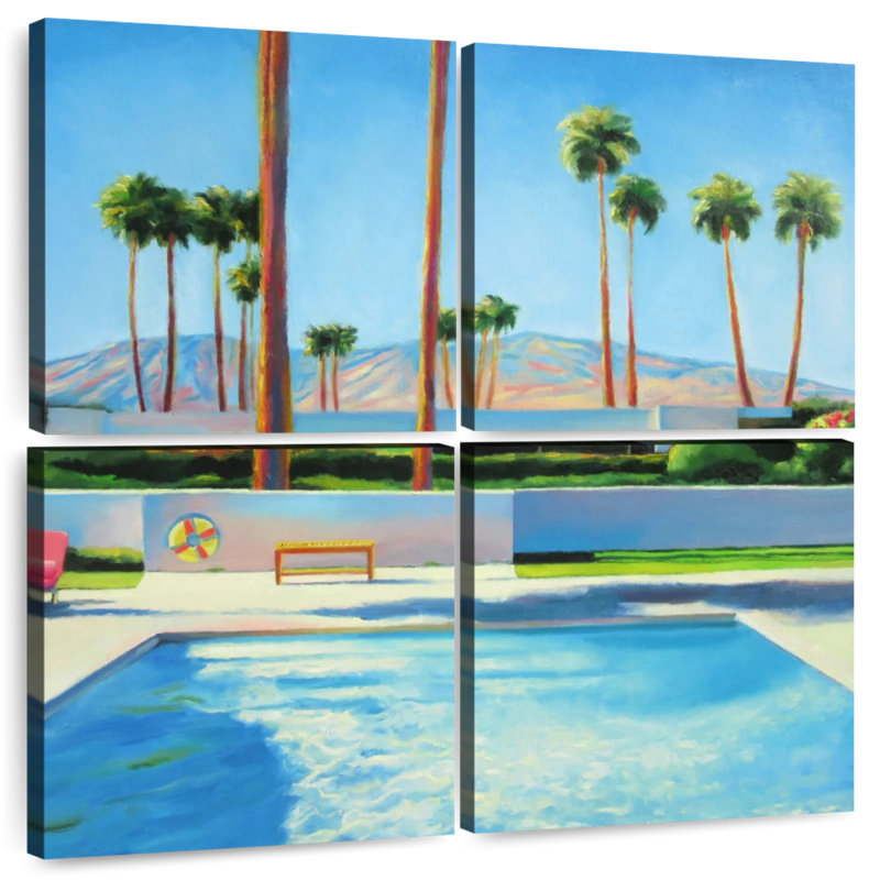 Piscine Gillard vide à Palm Springs, H 18 po x l 18 po