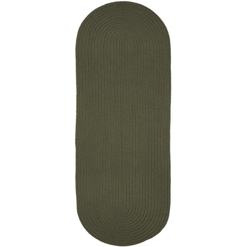 Tapis sauge tressé Smyth, Tapis de couloir 2 pi x 6 pi