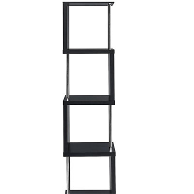 Black Chrome 4-tier Shelf