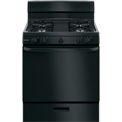 Hotpoint 30"" 4.8 cu. ft. Freestanding Gas Range -  RGBS300DMBB