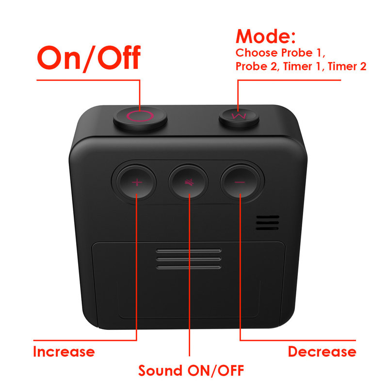 Thermomètre à viande sans fil Bluetooth