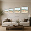 «Vermillion Landscape III» par Katrina Pete - impression sur toile-130839580-130839592
