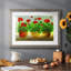 Geraniums III, reproduction d'art encadrée-1740063693-1740063691