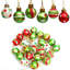 Pendentif décorations de Noël en plastique peint mat 3cm 24-1465404346