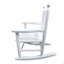 Chaise berçante pour enfants, blanc