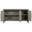 Buffet d'armoire de rangement gris avec placage de pin, tablettes réglables, pour salon, entrée, bureau, armoire Sweet Ustyle, gris, et tablettes élégantes, détail attrayant spacieux-1369321096