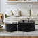 Mikeayla Modern Fluted Coffee Table Set Of 2