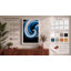 Blue Vortex Modern - Wrapped Canvas-657739486-657739487