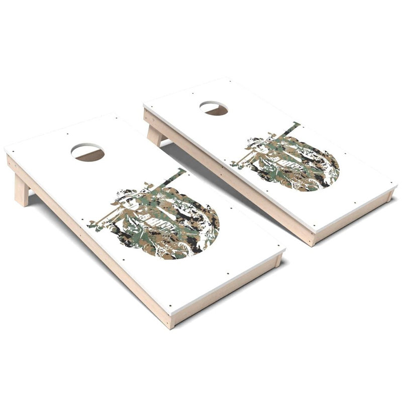 Ensemble de planches de cornhole Marines George, AUCUN accessoire