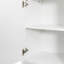 Armoire à linge blanche avec tablettes réglables - portes, tablette, panier inclinable, rangement multiple, entretien facile sur pied, blanc