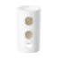 Denbigh 33.5" H Crisp White Ceramic Circular Freestanding Pedestal Bathroom Sink with Overflow
