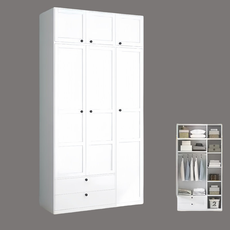 Garde-robe simple de couleur unie, Blanc