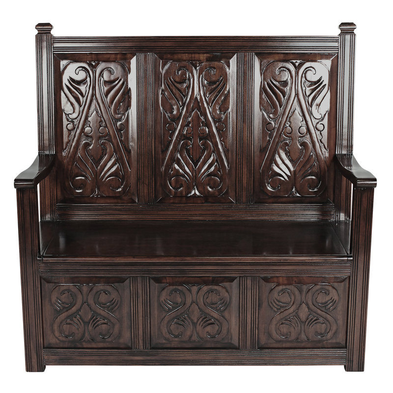 Solid Wood Storage Bench