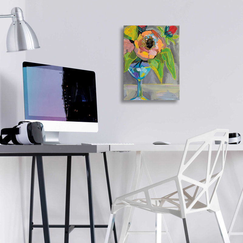 «Half Fun» par Jeanette Vertentes, art mural en verre acrylique, L 12 po x H 16 po