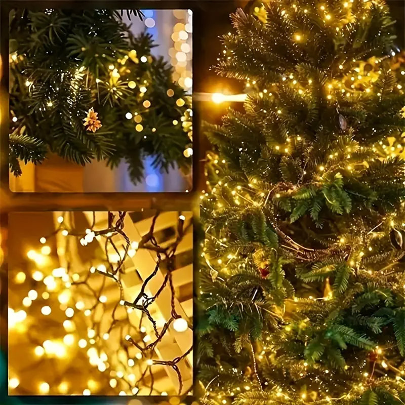 LED Solar Powered Cord String Light, 800 Lamps - 100 Metre Long