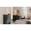 Commode 6 tiroirs pour chambre à coucher, commode simplement moderne avec tiroirs profonds pour le salon, couloir d'entrée, noyer-474987496-481725406