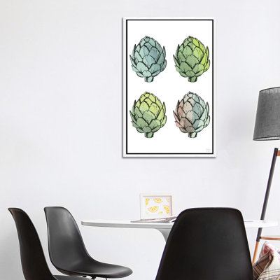 Four Artichokes - Print on Canvas