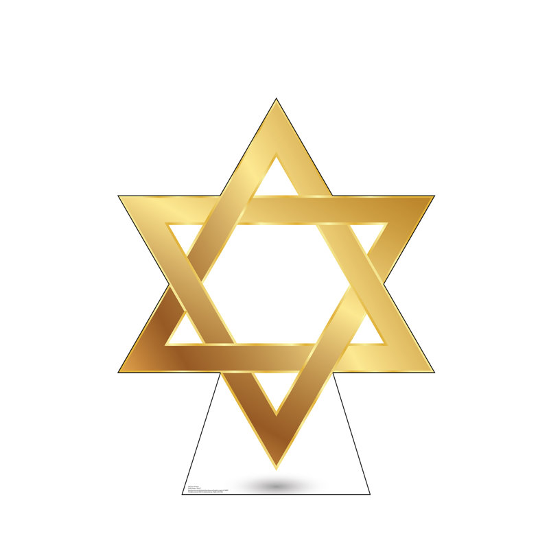 Accroche en carton star of david