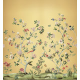 Arcene Floral Vinyl Metallic Wallpaper