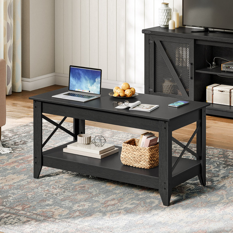 Armstrong 39.4"  Coffee Table, Black