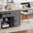 Transitional Kitchen Island With Extendable Dining Table For 2-4 People, Rolling Kitchen Island Table With Storage Cabinet And Drawers-136569089
