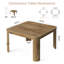 47.24'' Square Conference Table