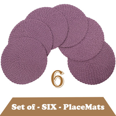 Ensemble de 6 napperons antidérapants Daisy