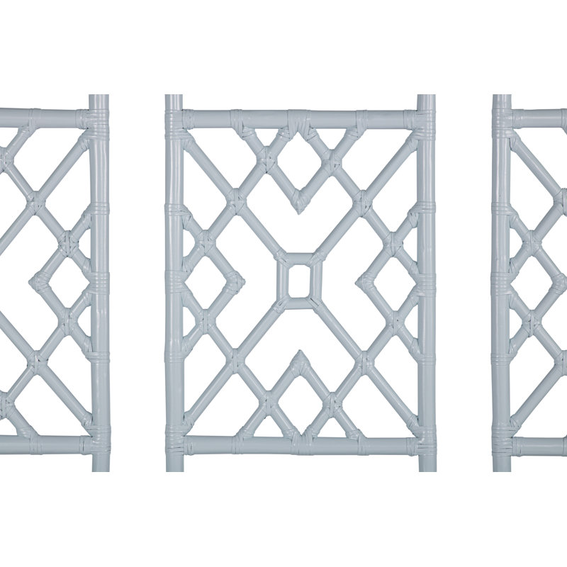 Camden Open-Frame Headboard, King, Light Blue