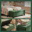 Banc de rangement avec repose-pieds Retro Green-129159704