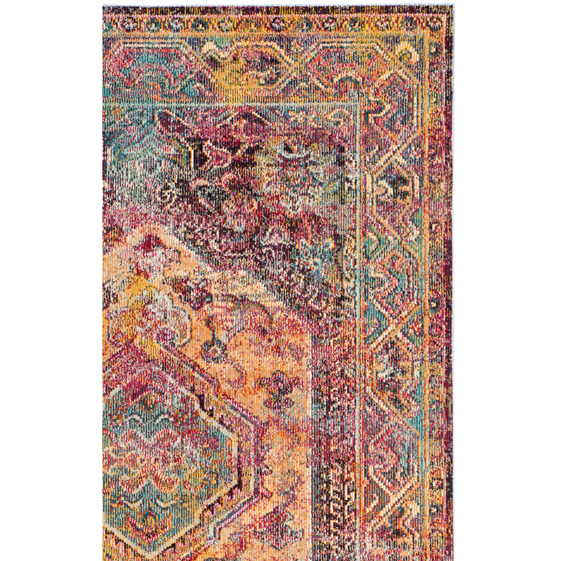 Florrie Crystal Performance Oriental Rug, Rectangle 8' x 10'