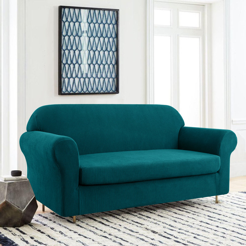 Housse pour canapé 2 pièces Arainy, bleu
