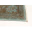 Tapis turquoise noué à la main de conception unique 4 pi 8 po x 6 pi 6 po