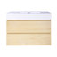 36 po W Meuble-lavabo mural simple avec lavabo blanc-106951686