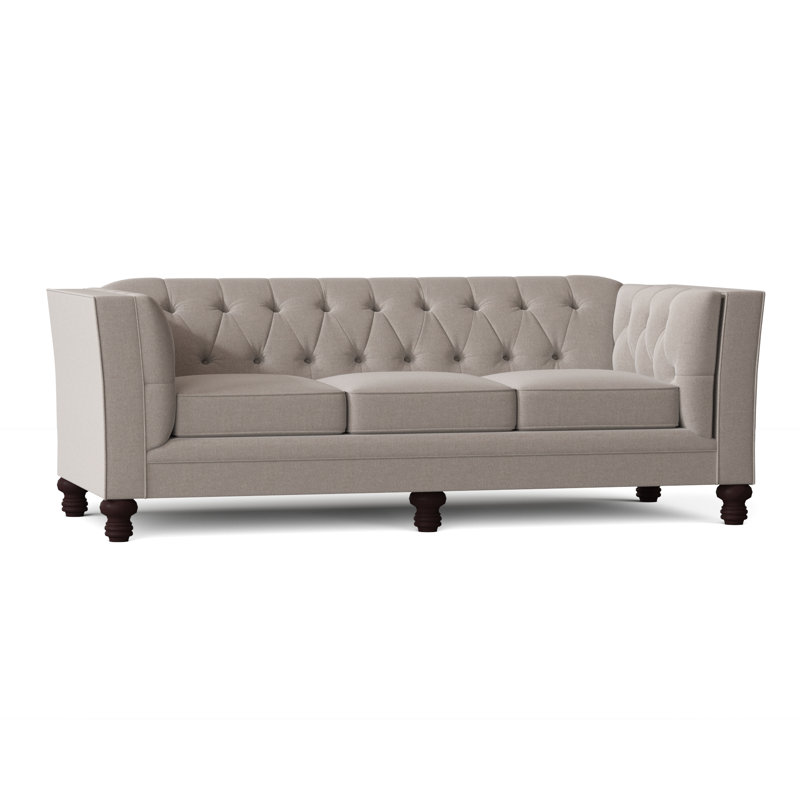 Kirtin Upholstered 89'' Sofa, Crafty Cement